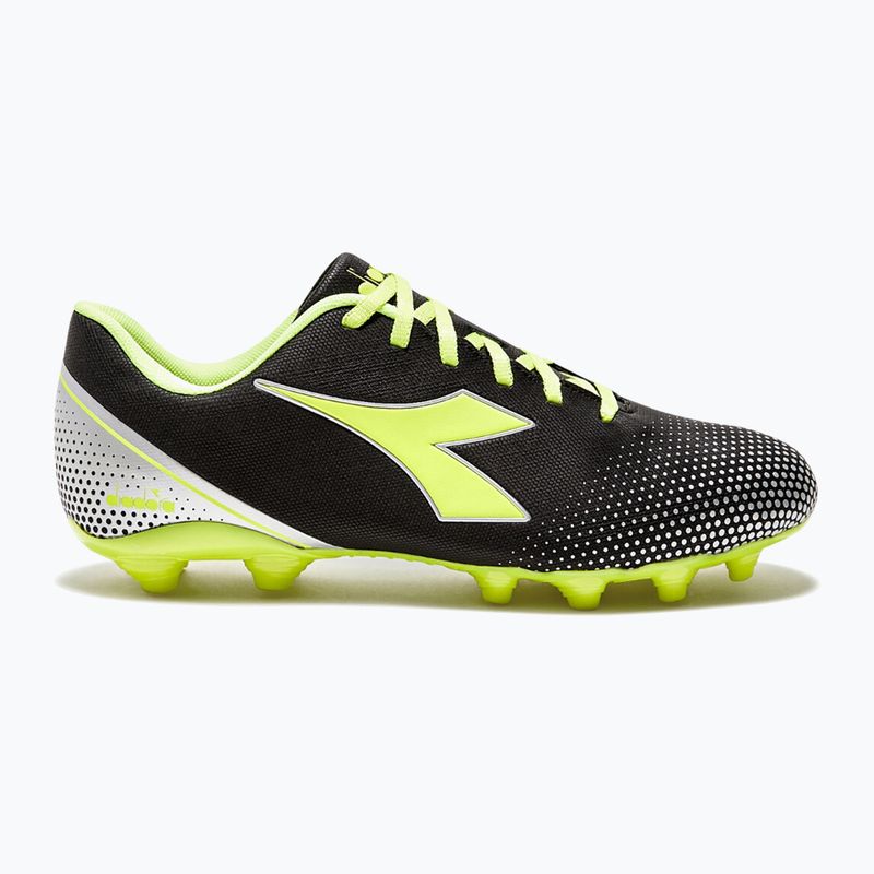 Кросівки футбольні чоловічі Diadora Pichichi 7 MG14 black/yellow fl dd/silver dd 8