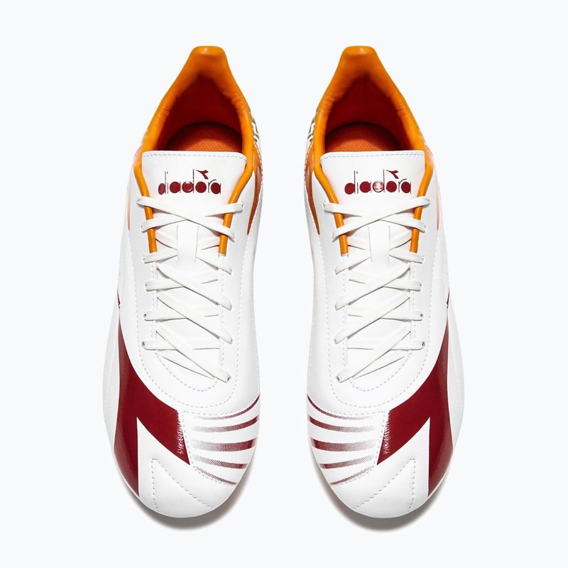 Кросівки футбольні чоловічі Diadora Maximus Elite R LPU white/chili pepper/russet orange 10