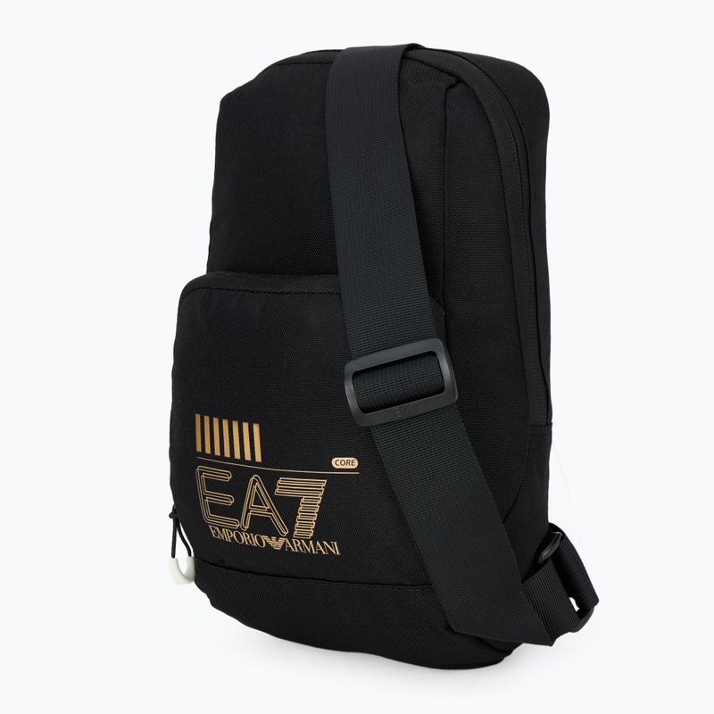 EA7 Сумка з логотипом Emporio Armani Train Core 2.5 л чорна/золота 2