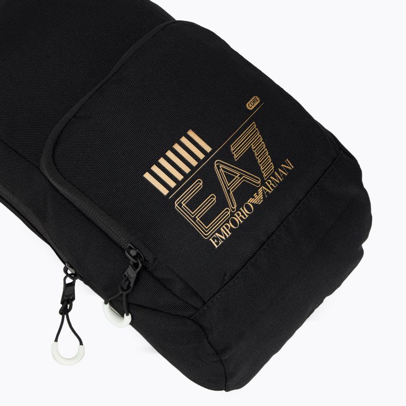 EA7 Сумка з логотипом Emporio Armani Train Core 2.5 л чорна/золота 5