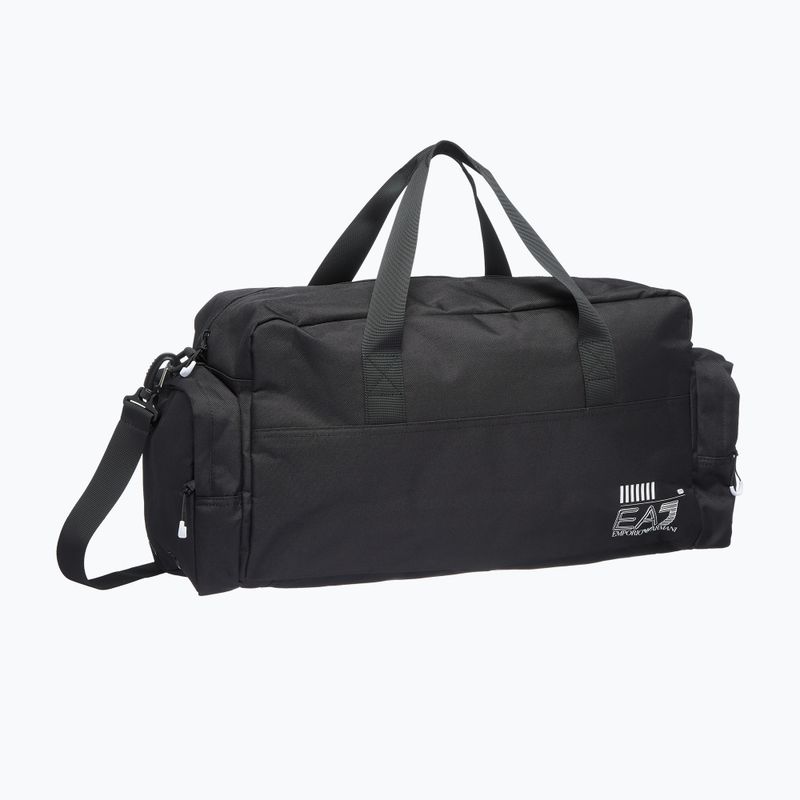Спортивна сумка EA7 Emporio Armani Train Core чорно-біла з логотипом 2