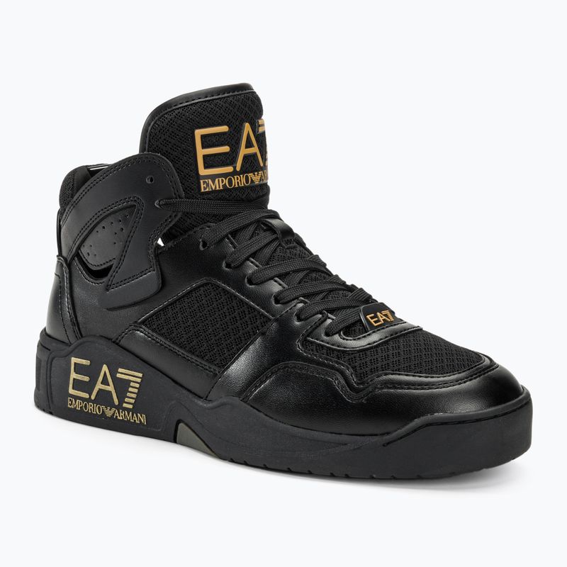 Кросівки EA7 Emporio Armani Basket Mid triple black/gold
