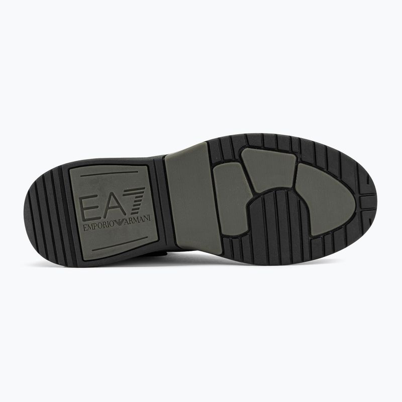 Кросівки EA7 Emporio Armani Basket Mid triple black/gold 4