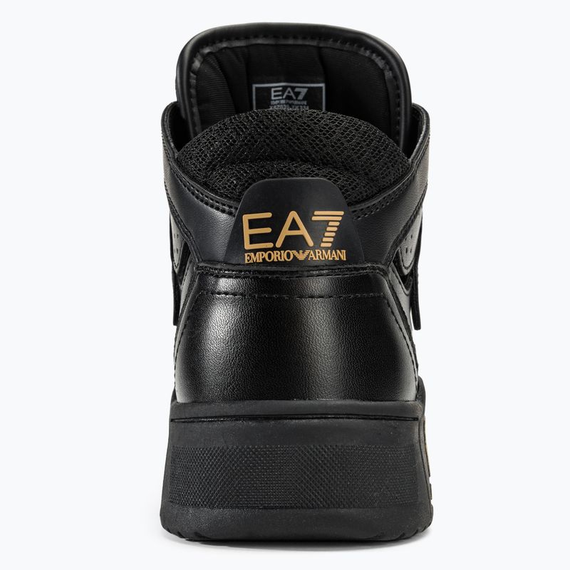 Кросівки EA7 Emporio Armani Basket Mid triple black/gold 6