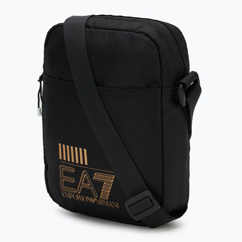 EA7 Сумка з логотипом Emporio Armani Train Core 2 л чорна/золота 2