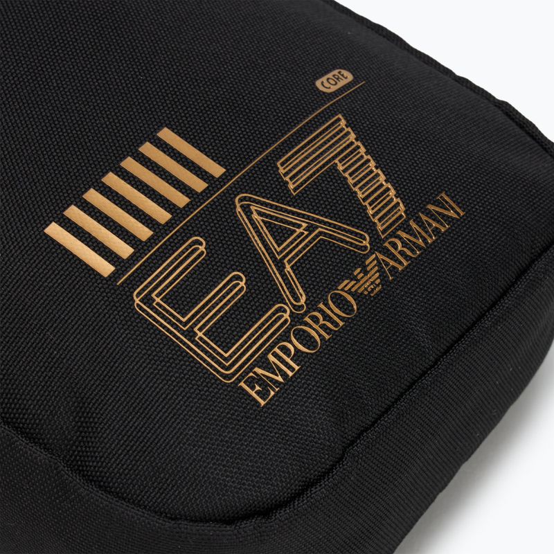 EA7 Сумка з логотипом Emporio Armani Train Core 2 л чорна/золота 6
