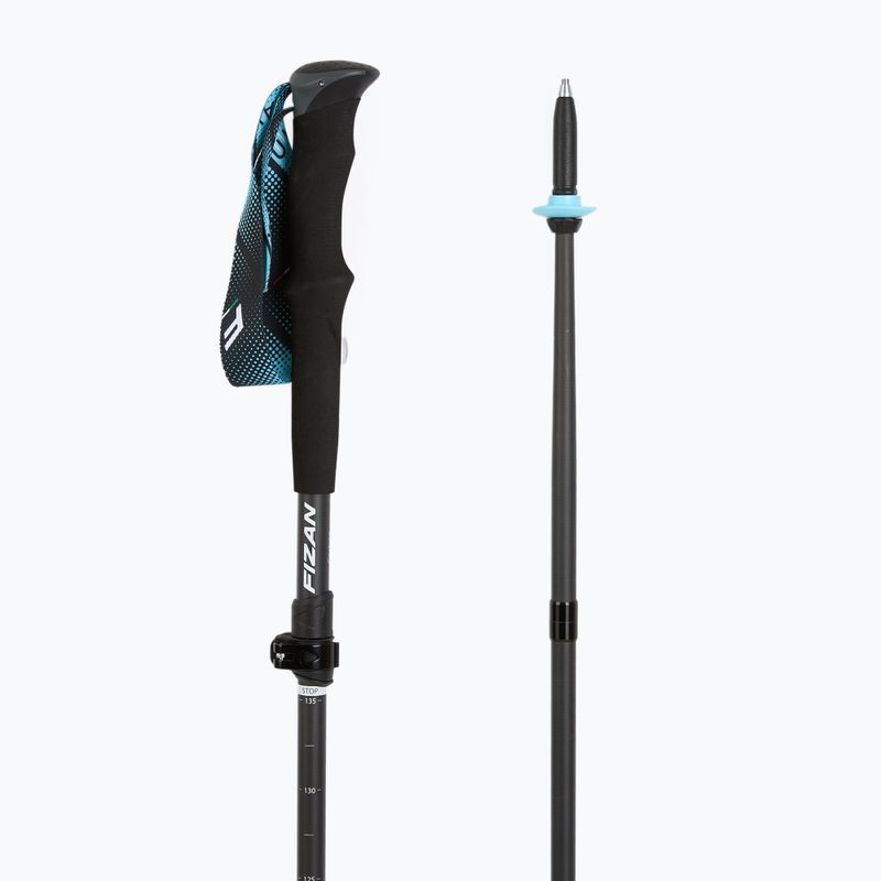 Палиці трекінгові Fizan Ultrax Carbon light blue 3