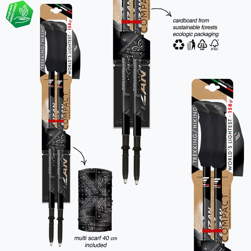 Палиці трекінгові Fizan Compact MS black 6