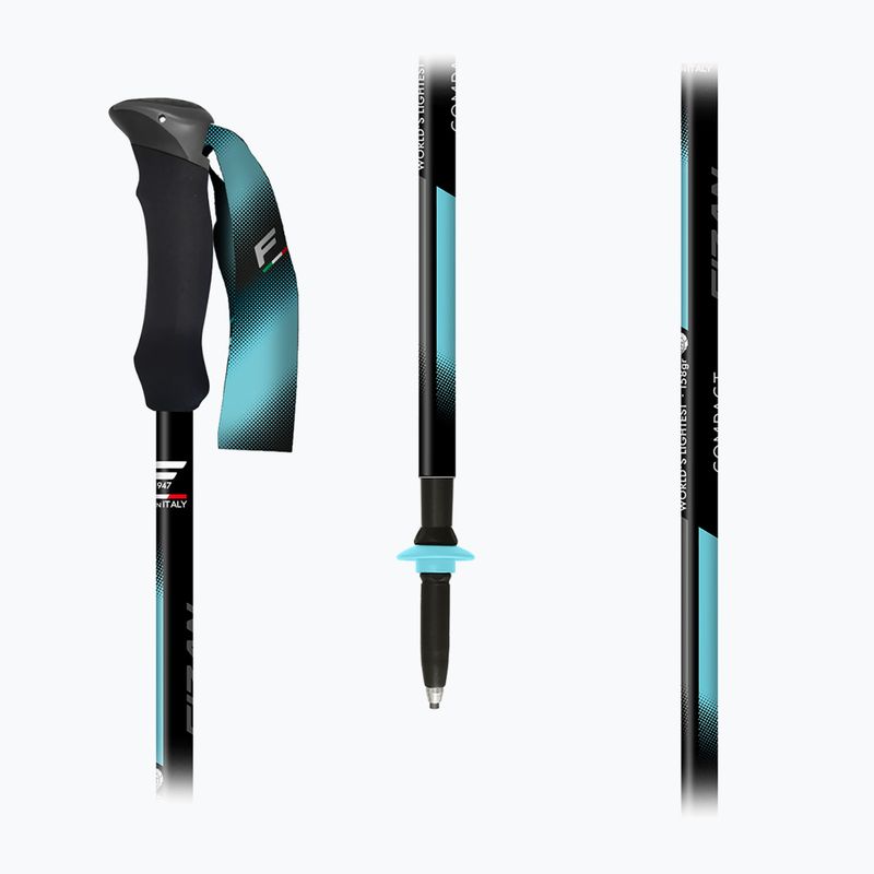 Палиці трекінгові  Fizan Compact Tech light blue 5