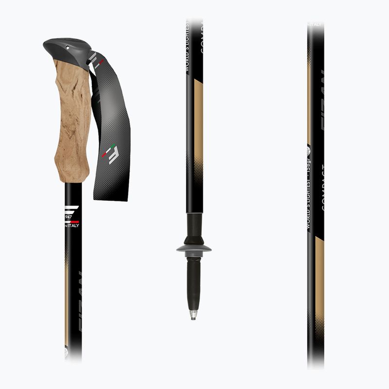 Палиці трекінгові  Fizan Compact Tech beige 5