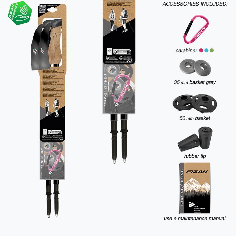 Палиці трекінгові  Fizan Compact grey 7