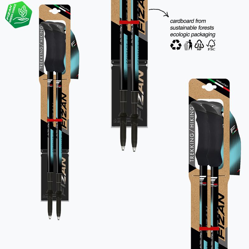 Палиці трекінгові  Fizan Compact Tech 4 light blue 6