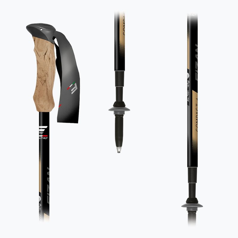 Палиці трекінгові  Fizan Compact Tech 4 beige 5
