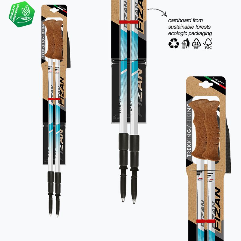 Палиці трекінгові Fizan Tierra light blue 6