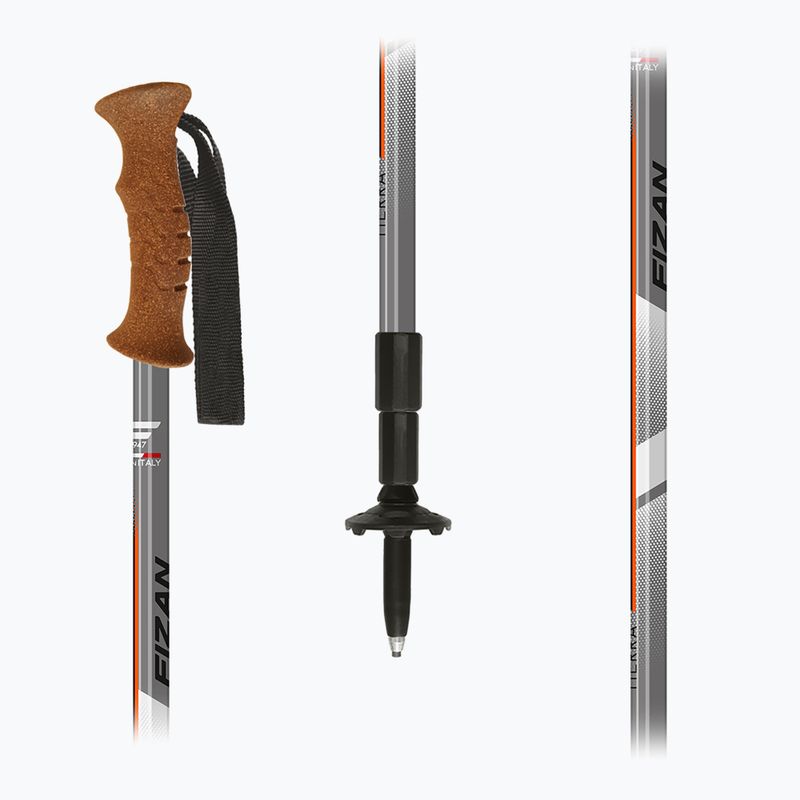 Палиці трекінгові Fizan Tierra grey/orange 5