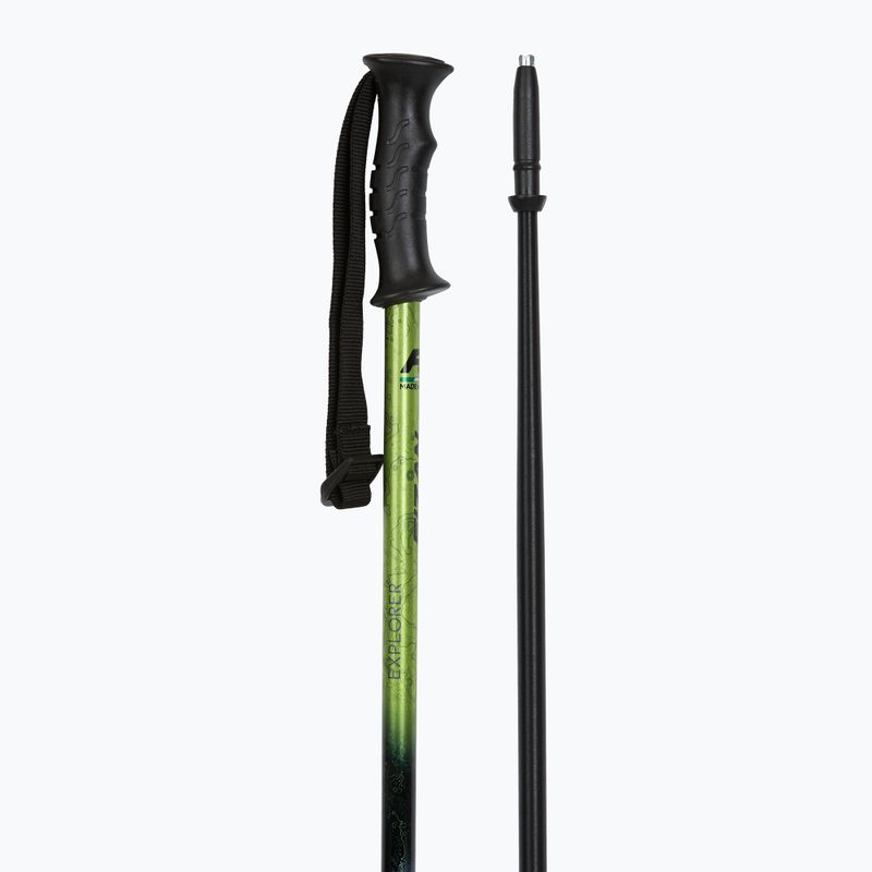 Палиці трекінгові  Fizan Explorer lime/grey 3