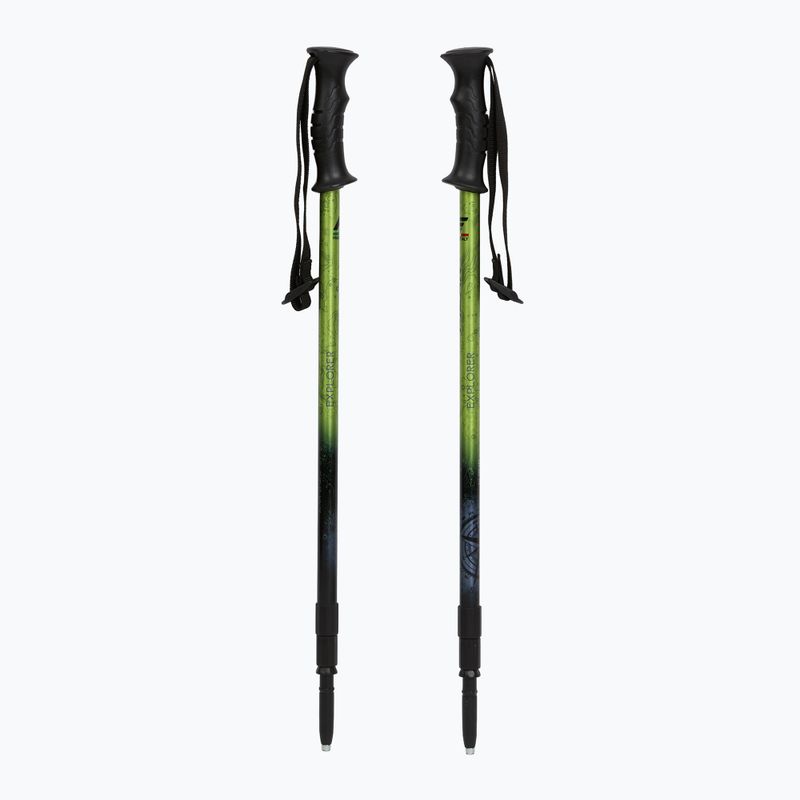 Палиці трекінгові  Fizan Explorer lime/grey 5