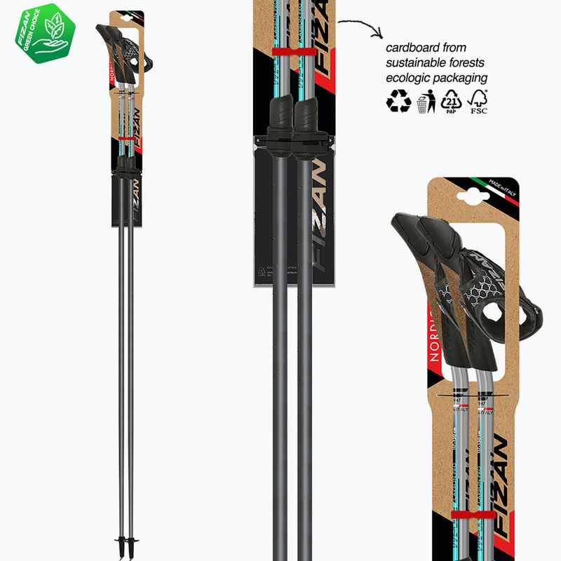 Палиці для скандинавської ходьби Fizan Carbon Pro Impulse grey 6