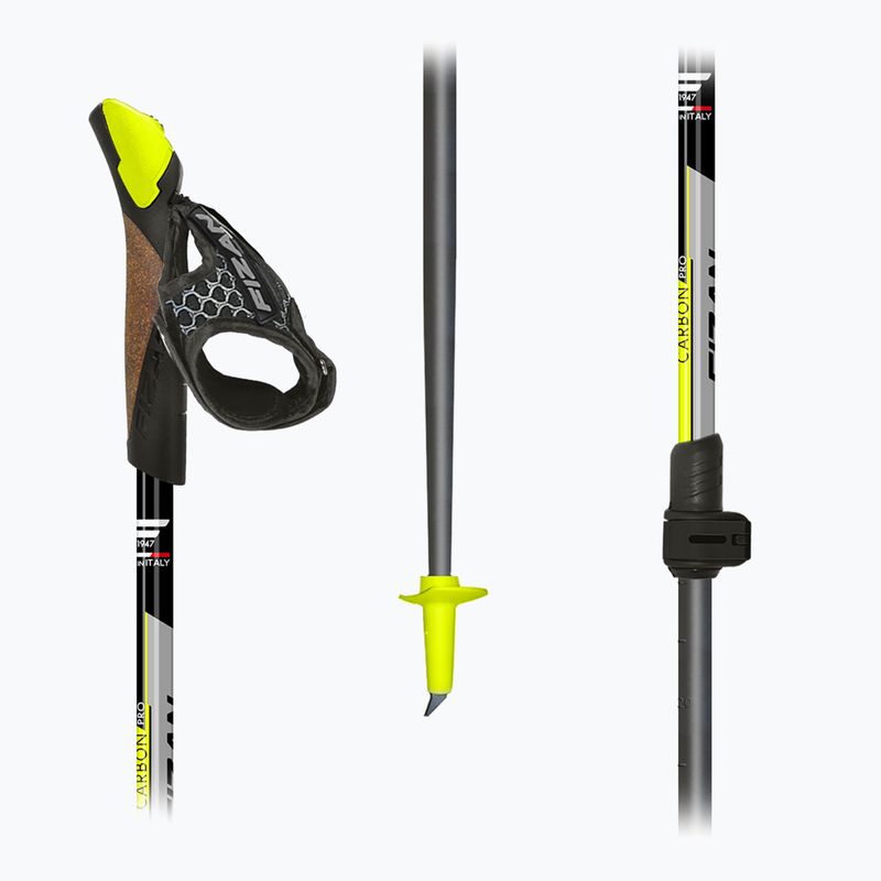 Палиці для скандинавської ходьби Fizan Carbon Pro yellow 5