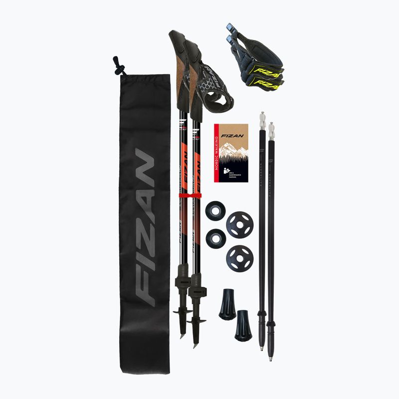 Палиці для скандинавської ходьби Fizan R-Evolution Pro red 3