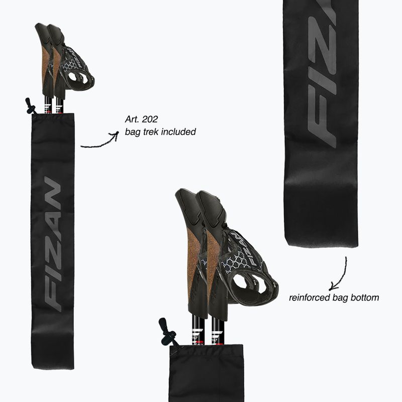 Палиці для скандинавської ходьби Fizan R-Evolution Pro red 5
