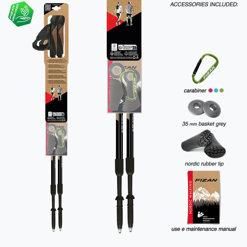 Палиці для скандинавської ходьби Fizan Speed beige 5