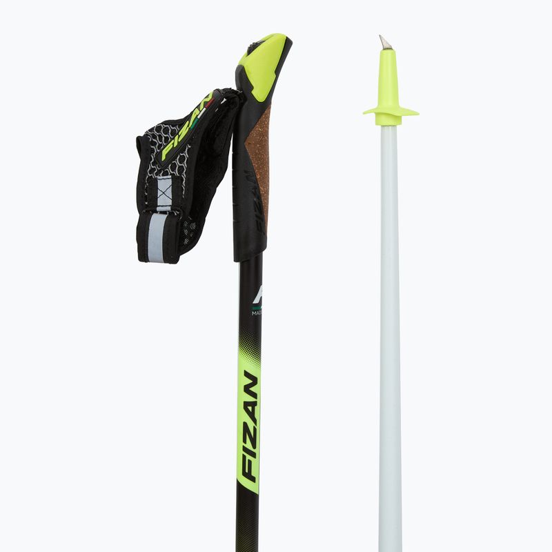 Палиці для скандинавської ходьби Fizan Carbon Race yellow 3