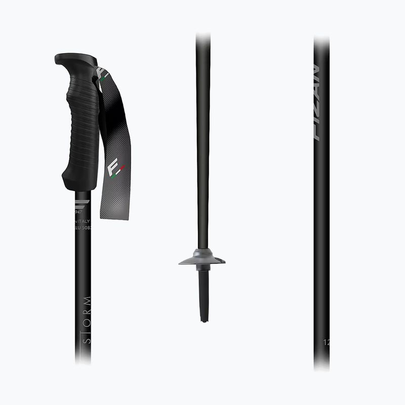 Палиці лижні Fizan Storm black/grey 2