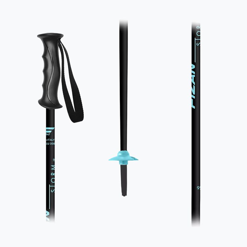 Палиці лижні дитячі Fizan Storm Jr black/blue 2