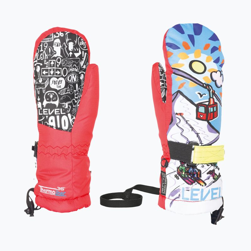 Рукавиці гірськолижні дитячі Level Junior Mitt red