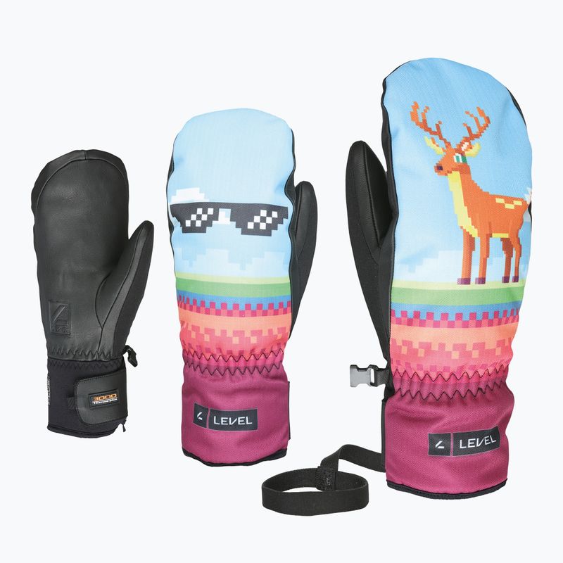 Рукавички лижні дитячі Level Vertigo Mitt Teen sky blue