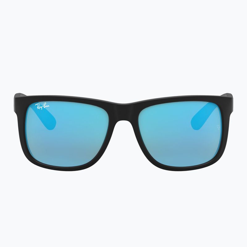 Окуляри сонцезахисні Ray-Ban Justin Classic matt black gum/blue mirror 2