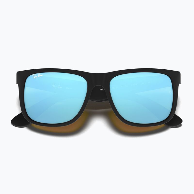 Окуляри сонцезахисні Ray-Ban Justin Classic matt black gum/blue mirror 3