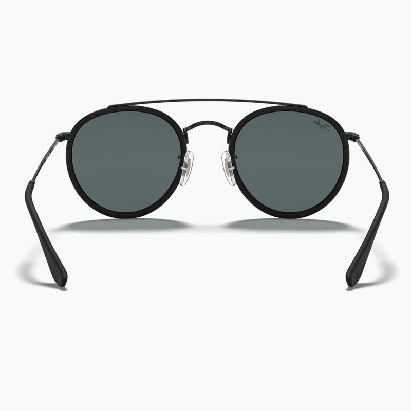 Окуляри сонцезахисні Ray-Ban Round Double Bridge black/blue/grey 5
