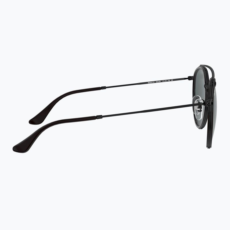 Окуляри сонцезахисні Ray-Ban Round Double Bridge black/blue/grey 7