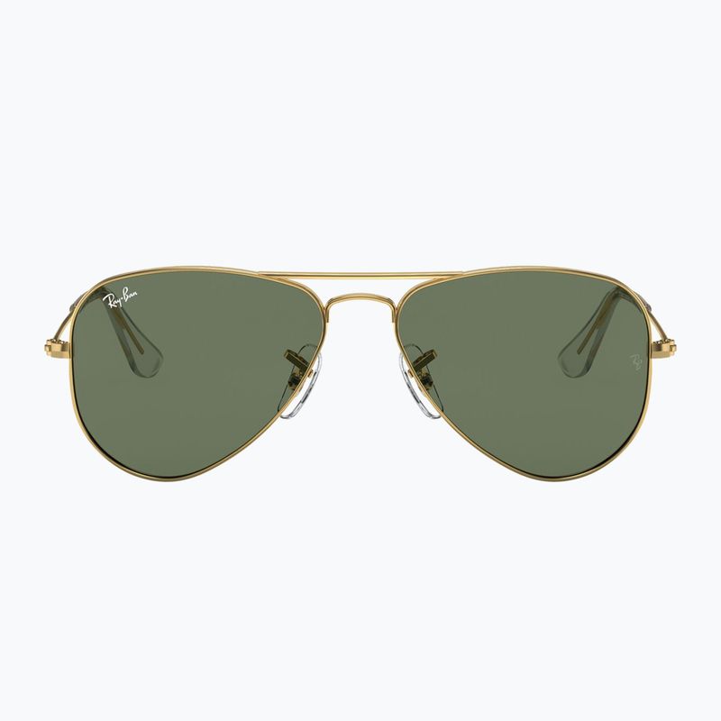 Окуляри сонцезахисні дитячі Ray-Ban Aviator arista gold/dark green 2