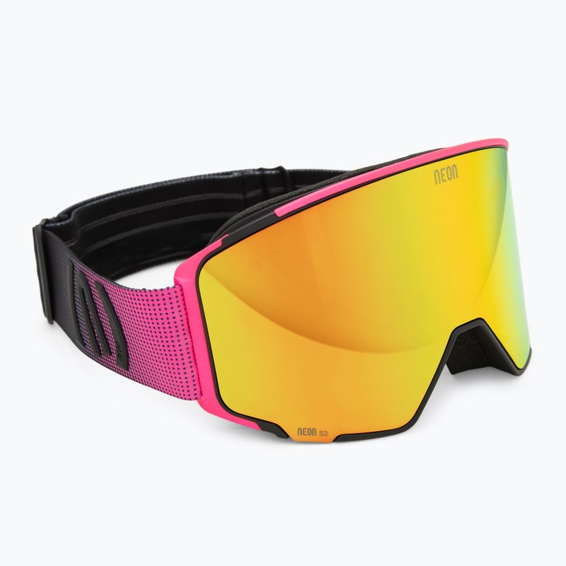 Лижні окуляри Neon Ice black/pink/mirror red/amber 2