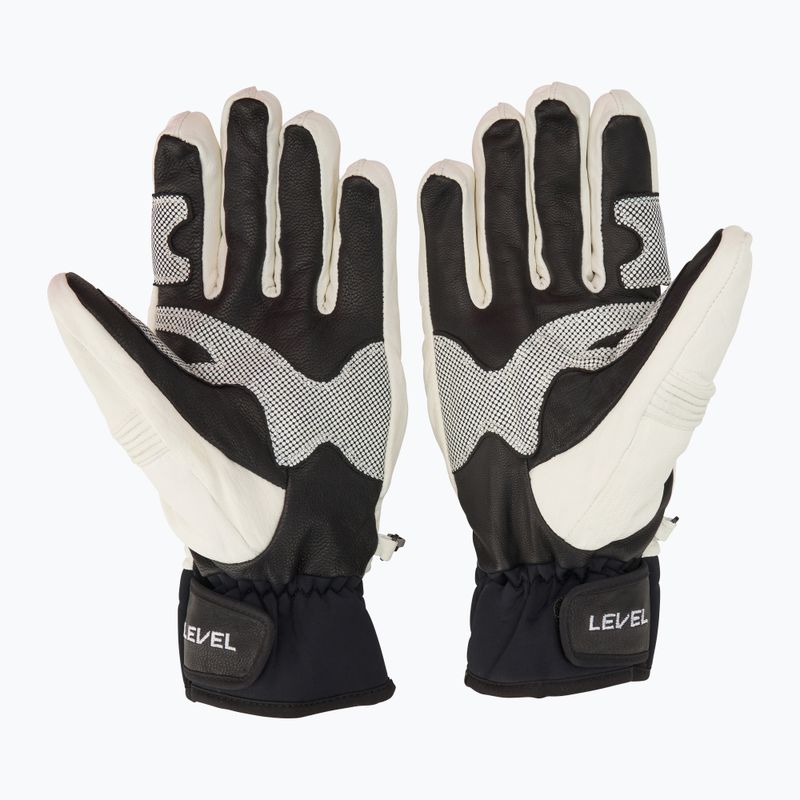 Рукавиці гірськолижні Level Race black/white 3