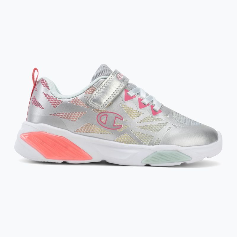 Взуття дитяче Champion Wave Tri G PS Low Cut silver/blue burgundy/imperial light blue 2