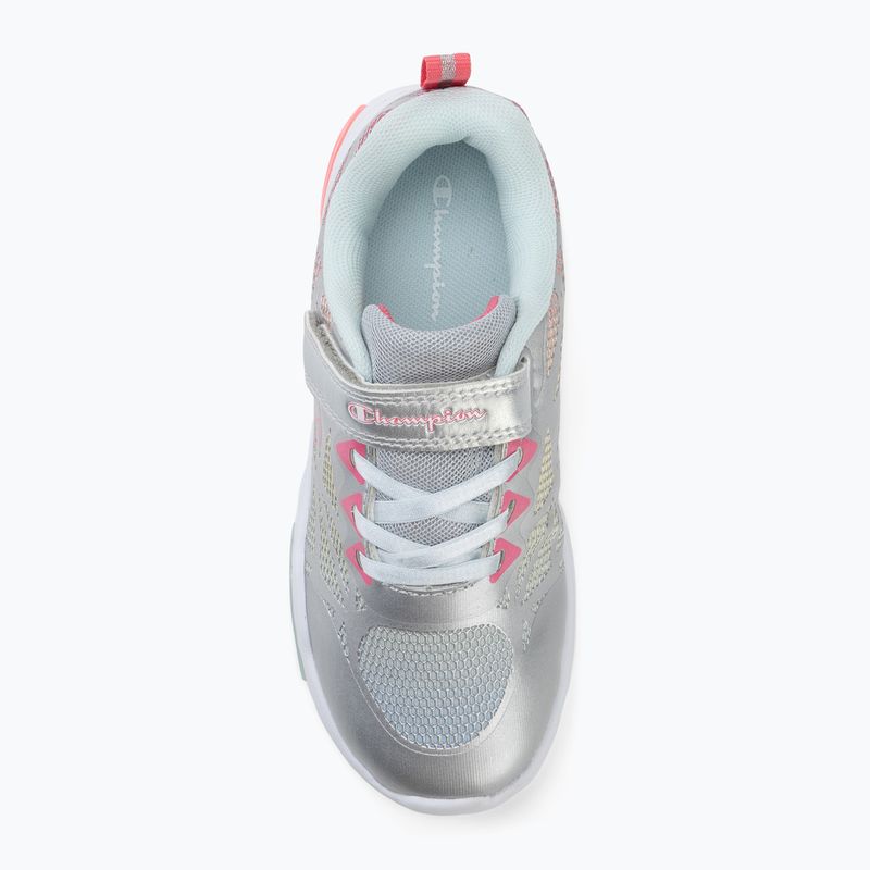 Взуття дитяче Champion Wave Tri G PS Low Cut silver/blue burgundy/imperial light blue 5