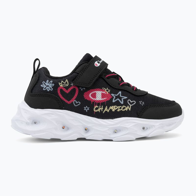 Взуття дитяче Champion Funfair Print G PS Low Cut new black/fluorescent pink/imperial light blue 2