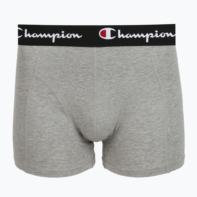 Боксерки чоловічі Champion Trunk Knit oxford grey melange/oxford grey melange/black 3
