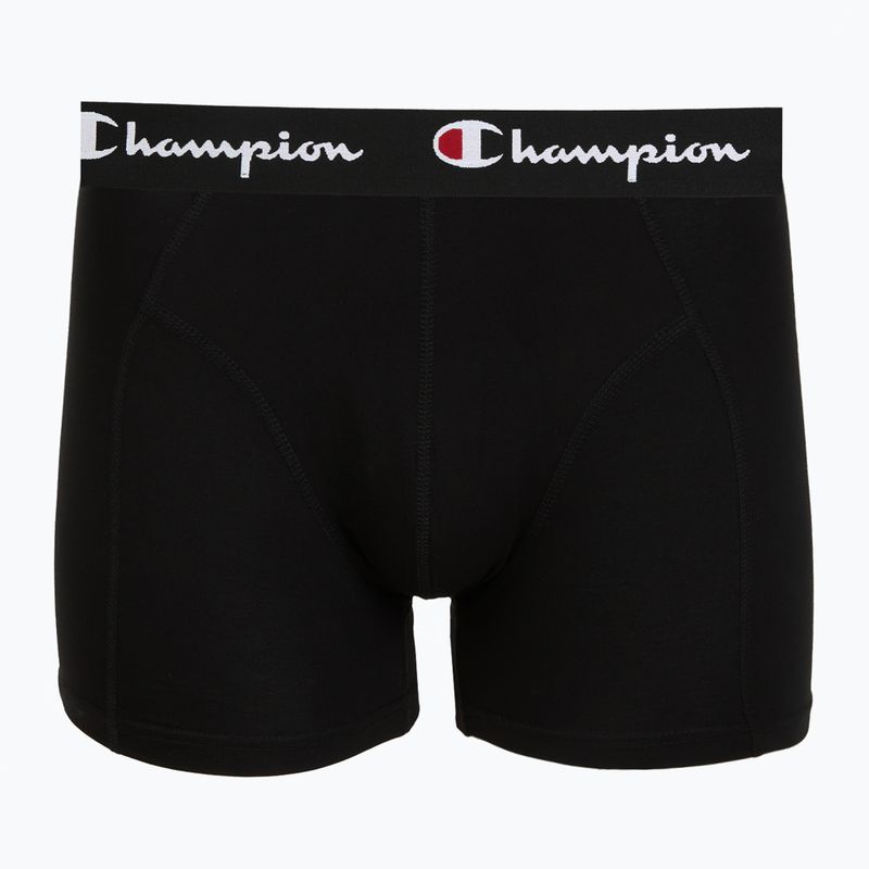 Боксерки чоловічі Champion Trunk Knit oxford grey melange/oxford grey melange/black 4