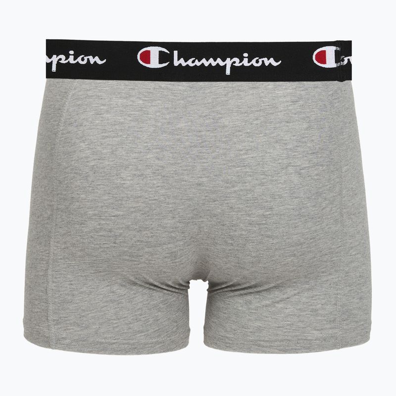 Боксерки чоловічі Champion Trunk Knit oxford grey melange/oxford grey melange/black 6