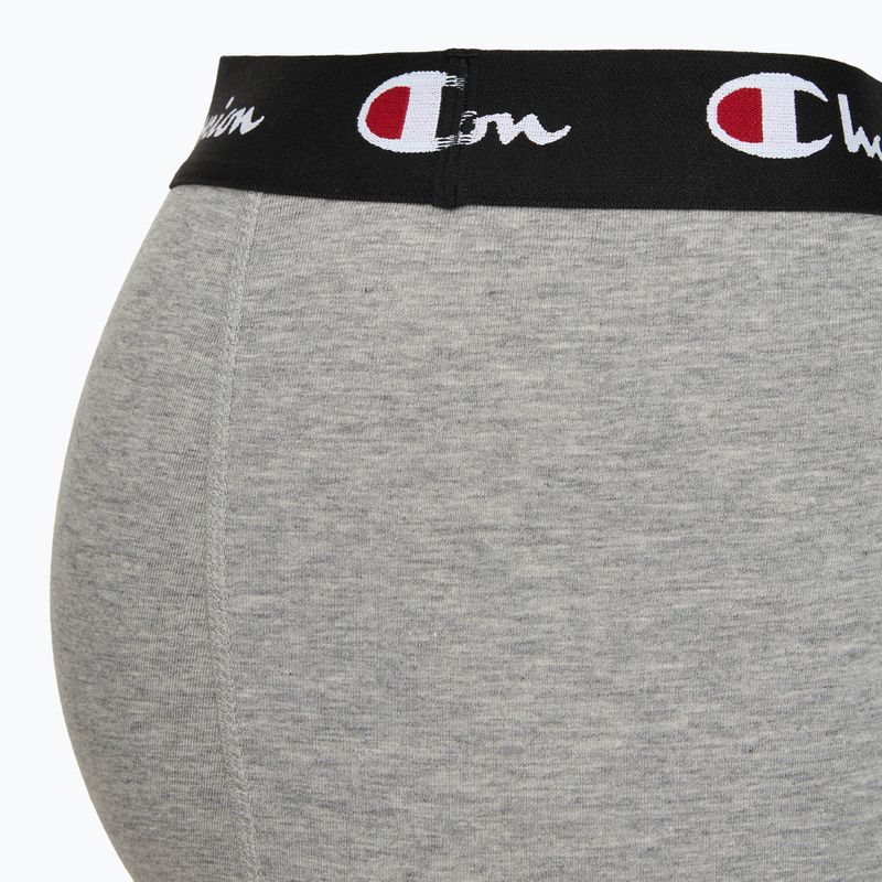 Боксерки чоловічі Champion Trunk Knit oxford grey melange/oxford grey melange/black 7