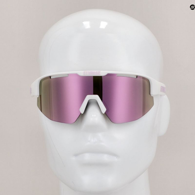 Окуляри велосипедні Bliz Matrix matt white purple logo/brown pink multi 7