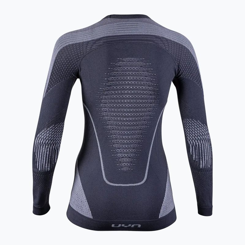 Жіноча термоактивна кофта UYN Evolutyon UW Shirt charcoal/white/light green 2