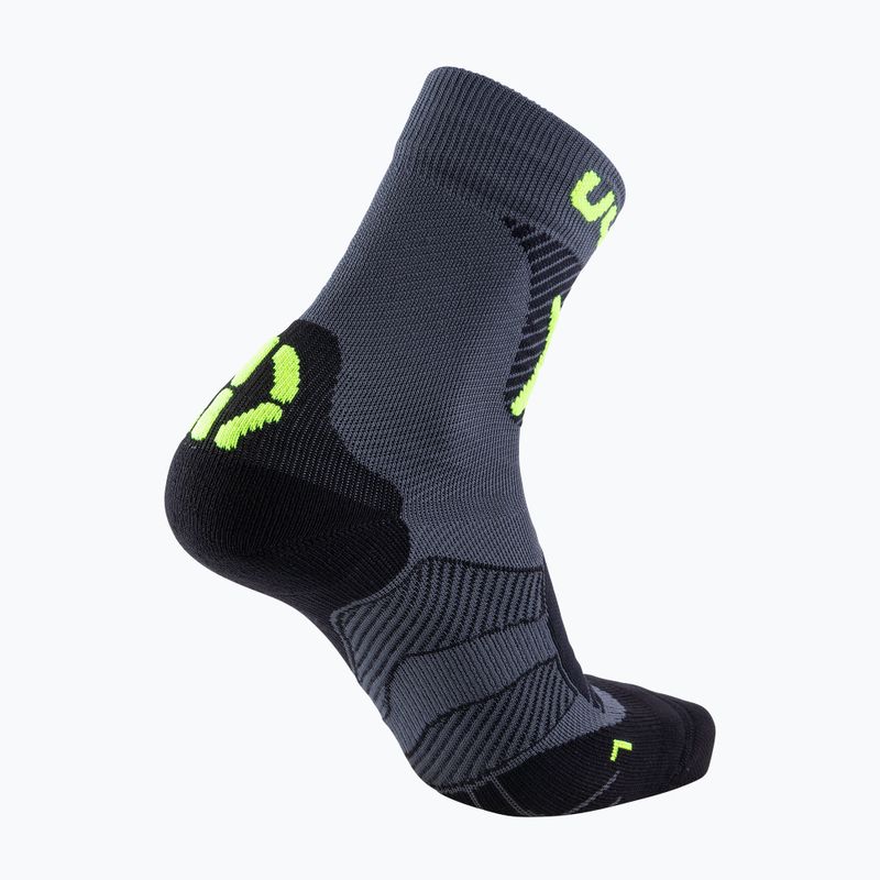 Велошкарпетки чоловічі UYN MTB anthracite/yellow fluo 6