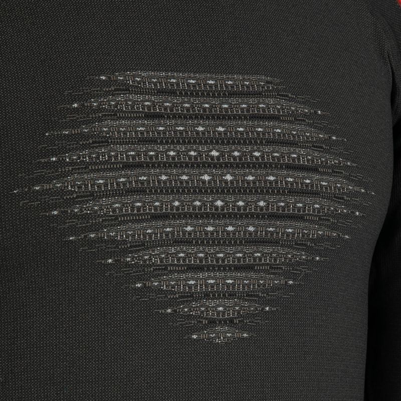 Чоловіча термоактивна кофта UYN Evolutyon Comfort UW Shirt charcoal/white/red 3