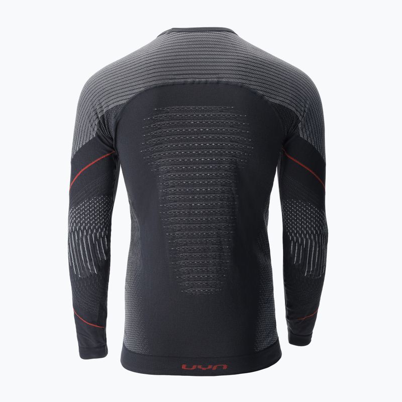 Чоловіча термоактивна кофта UYN Evolutyon Comfort UW Shirt charcoal/white/red 5